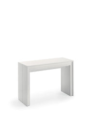 Consolle Allungabile Segmenta 110x42,5/297,5x78 cm in MDF Laccato Bianco Opaco