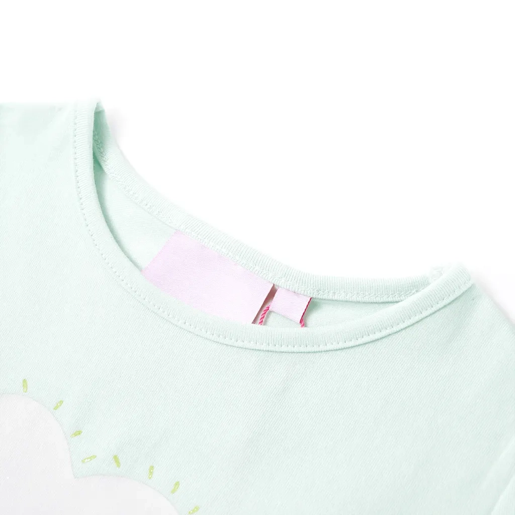 Maglietta da Bambina Menta Chiaro 116cod mxl 109553
