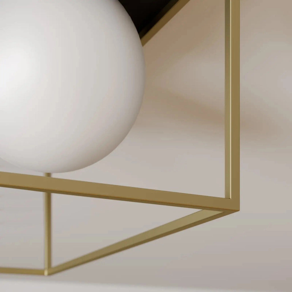 Plafoniera Da Soffitto Gold White APP1166-1C