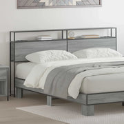 vidaXL Testata contenitore Grigio sonoma 180 cm Legno multistrato