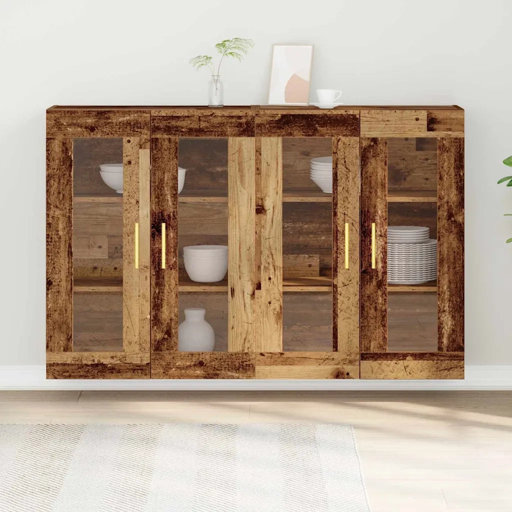 Armadi da Parete 2 pz Legno vecchio 69,5 x 34 x 90 cm CFW1624231