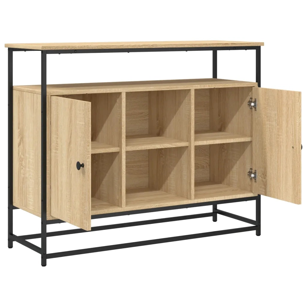 Credenza | Madia | Buffet da pranzo | Armadio da pranzo Rovere Sonoma 100x35x80 cm in Legno Multistrato
