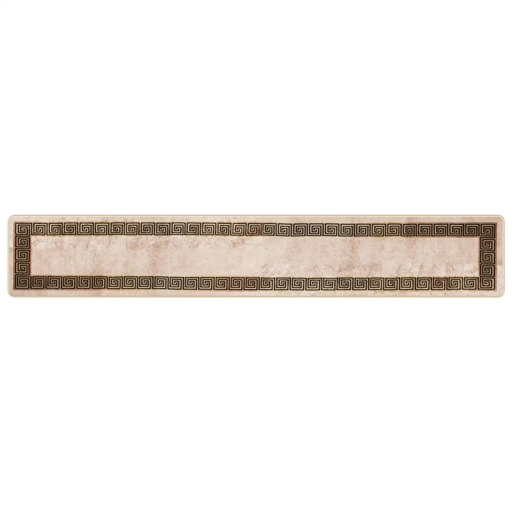 Runner Tappeto MARSA Nero 50 x 300 cm Poliestere e PVC