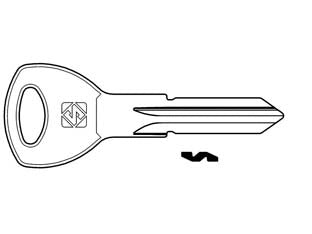 Chiavi per Cilindri Abus 7 Spine Grandi AB105R Sx Silca 5 Pezzi