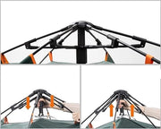 Tenda da Campeggio Esterna - Tenda da Campeggio a Soffiata - 3 Persone - Tenda da Campeggio Impermeabile