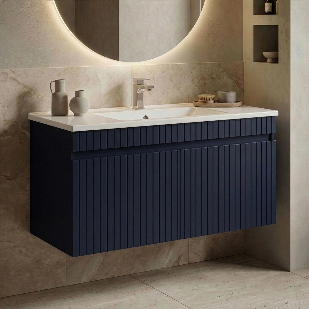 Mobile lavabo "Tivoli 100" - 100 x 45 x 57 cm - Blu navy opaco