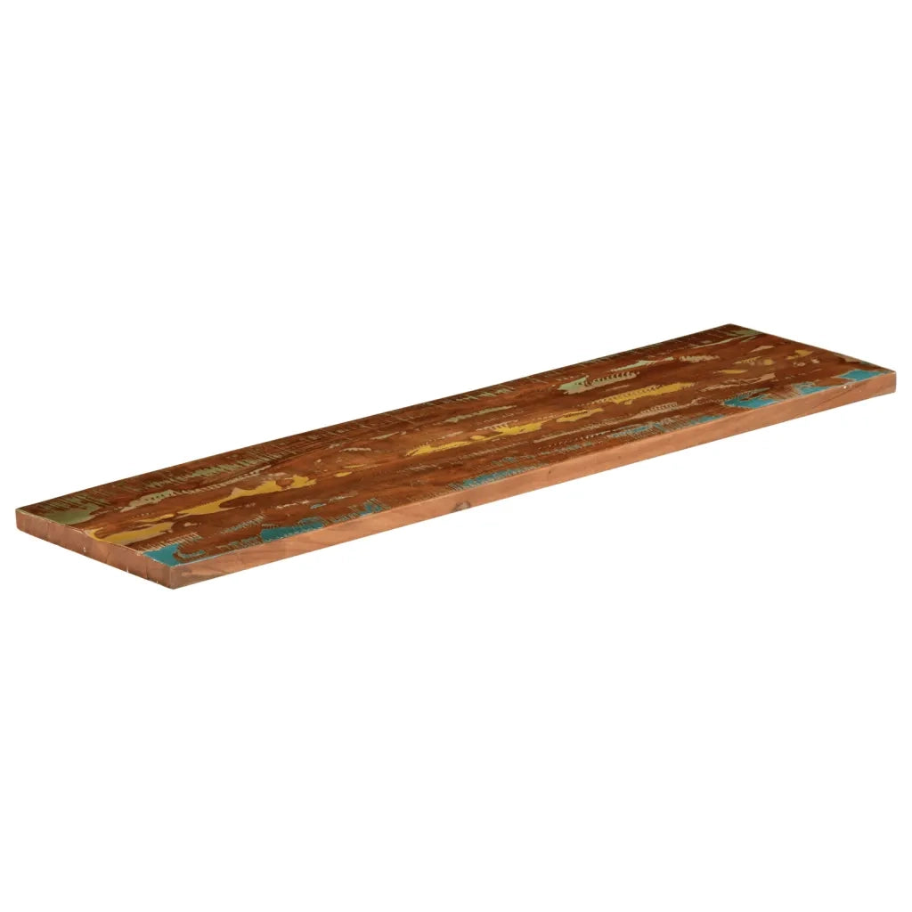 vidaXL Piano Tavolo 120x40x3,8 cm Rettangolare in Massello di Recupero