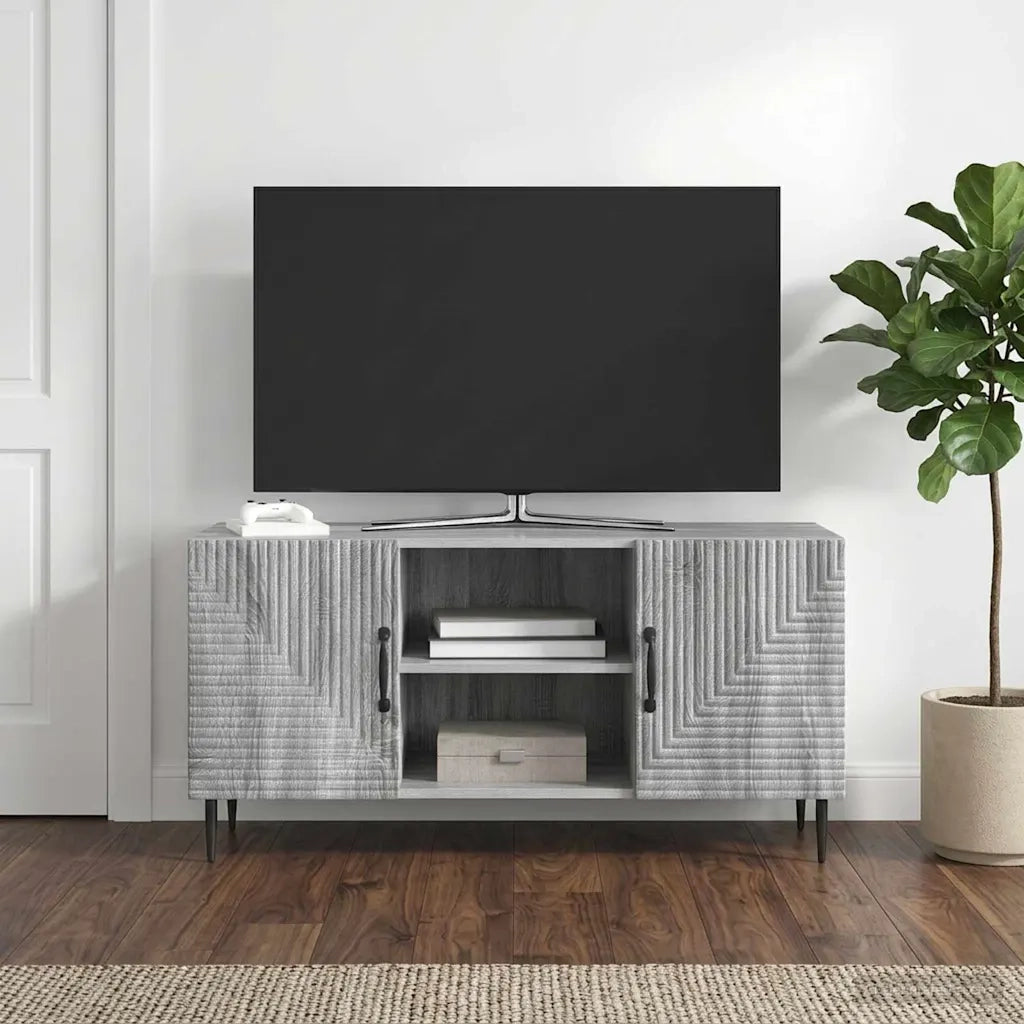 Mobile TV Grigio Sonoma 102 x 34,5 x 50 cm Legno ingegnerizzato 894931