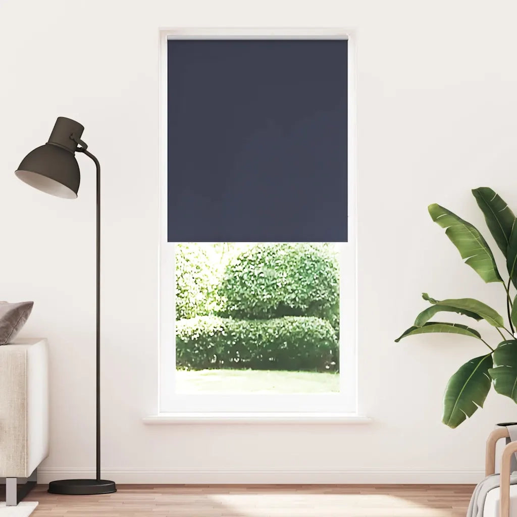 Tenda a rullo oscurante 124,4x230 cm Tessuto Larghezza 120 cm blu marino 240165