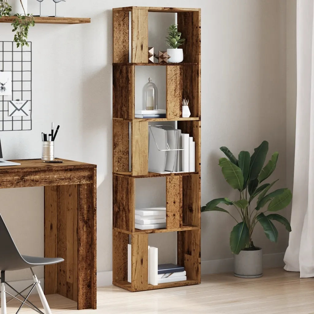 Libreria Legno Antico 45x24x159 cm in Legno Multistrato 855784