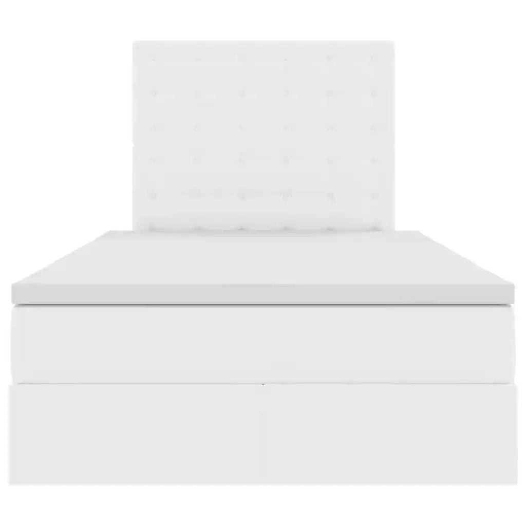 Letto con contenitore e LED con led Bianco Puro 120 x 200 cm