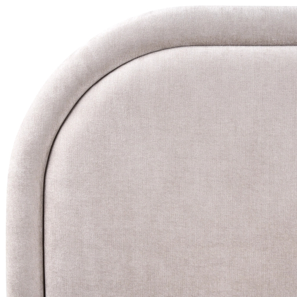 Letto matrimoniale EU tortora Tessuto di ciniglia 180 x 200 cm Struttura imbottita con contenitore