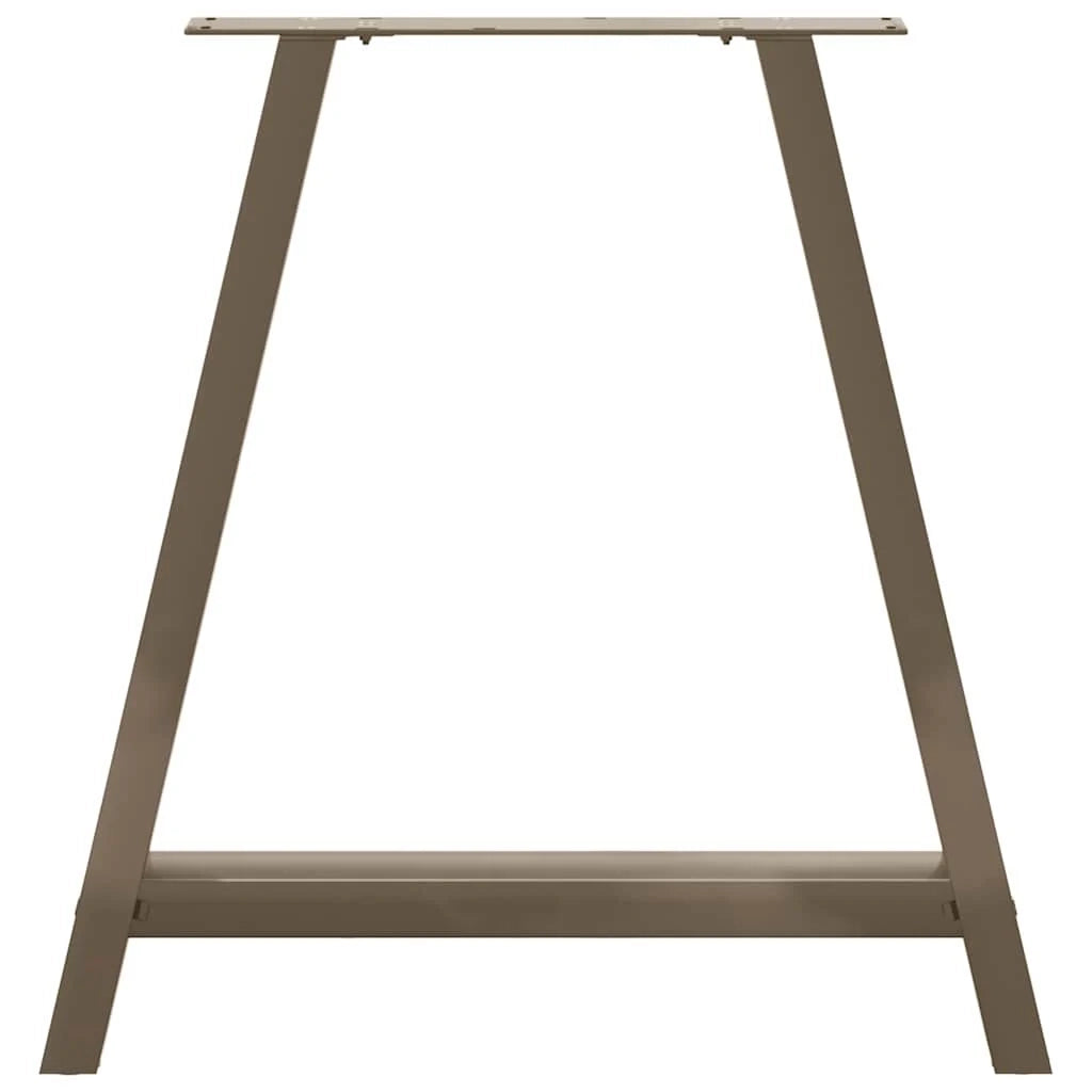 Set di 2 gambe per tavolo a forma di A regolabili 80 x 72-73 cm in acciaio verniciato a polvere nero 02_0057135
