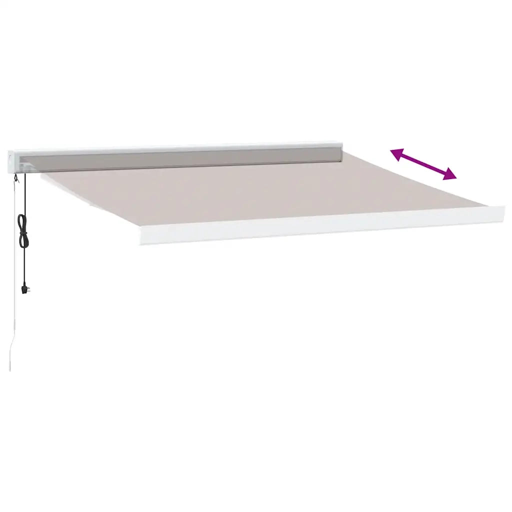 Tenda da Sole Retrattile Automatica Marrone 350x250 cm 3215729