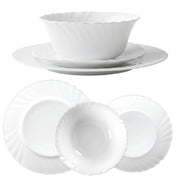Set di 3 piatti KADAX, colore bianco.