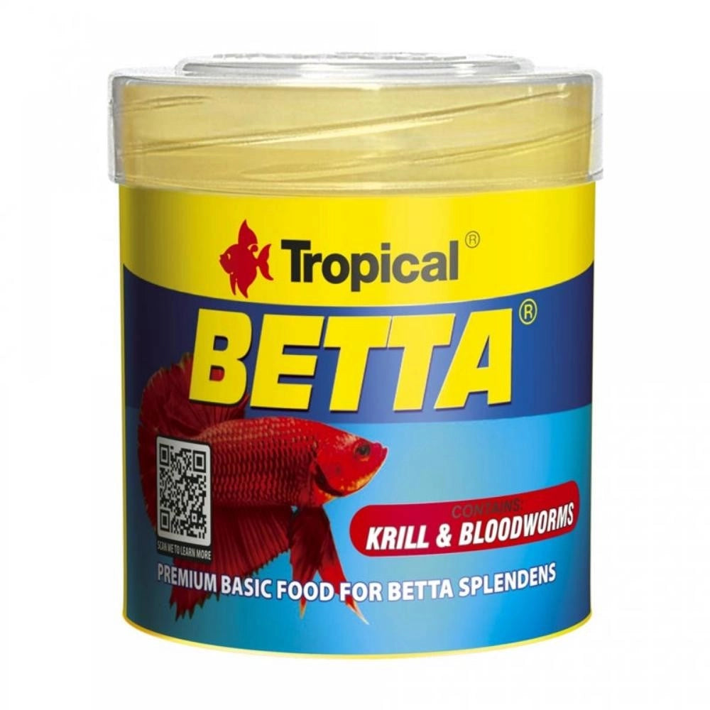 Tropical Betta mangime di base per Betta splendens contenente Krill e larve di Chironomus Formato: 50 ml