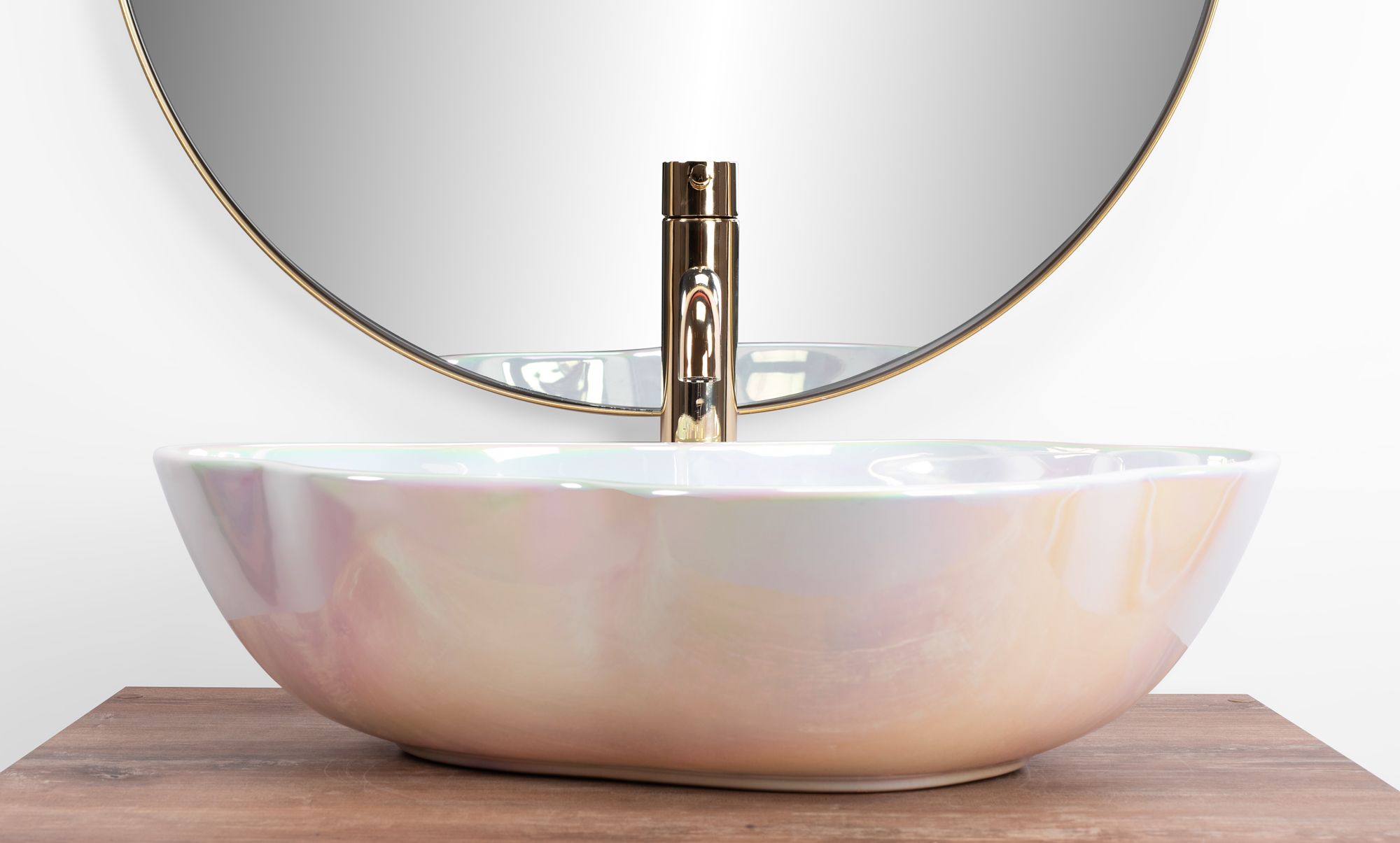Lavabo Da Appoggio Rea Akoya Pearl