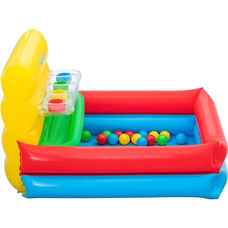 BESTWAY PISCINA CON PALLINE SORT 'N PLAY GIOCO EDUCATIVO 104X94X60 CM CON PALLINE 15 PZ GONFIABILE
