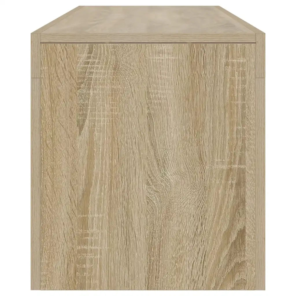 Mobile Porta TV con Luci LED-Credenza per TV Rovere Sonoma 140x36,5x40 cm
