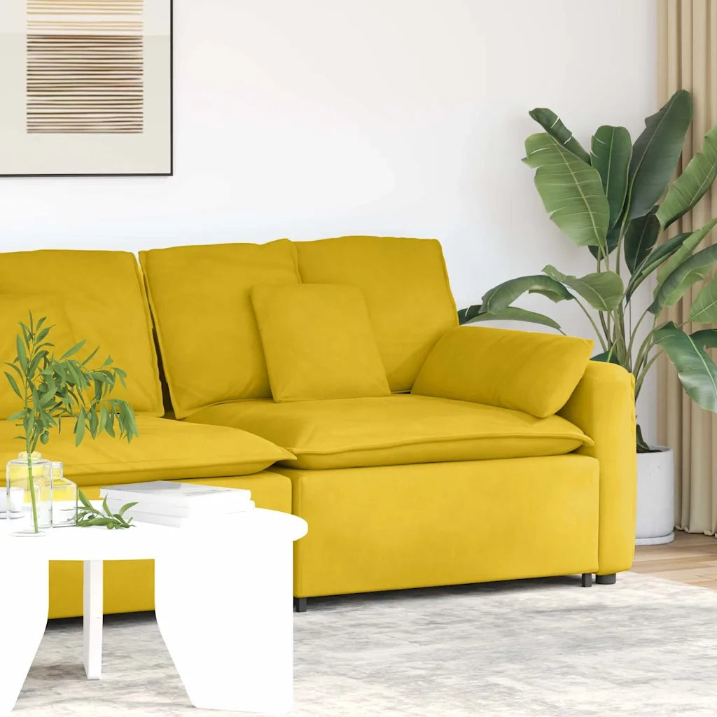 vidaXL Modulo Terminale Bracciolo Divano Modulare con Cuscini 100 cm