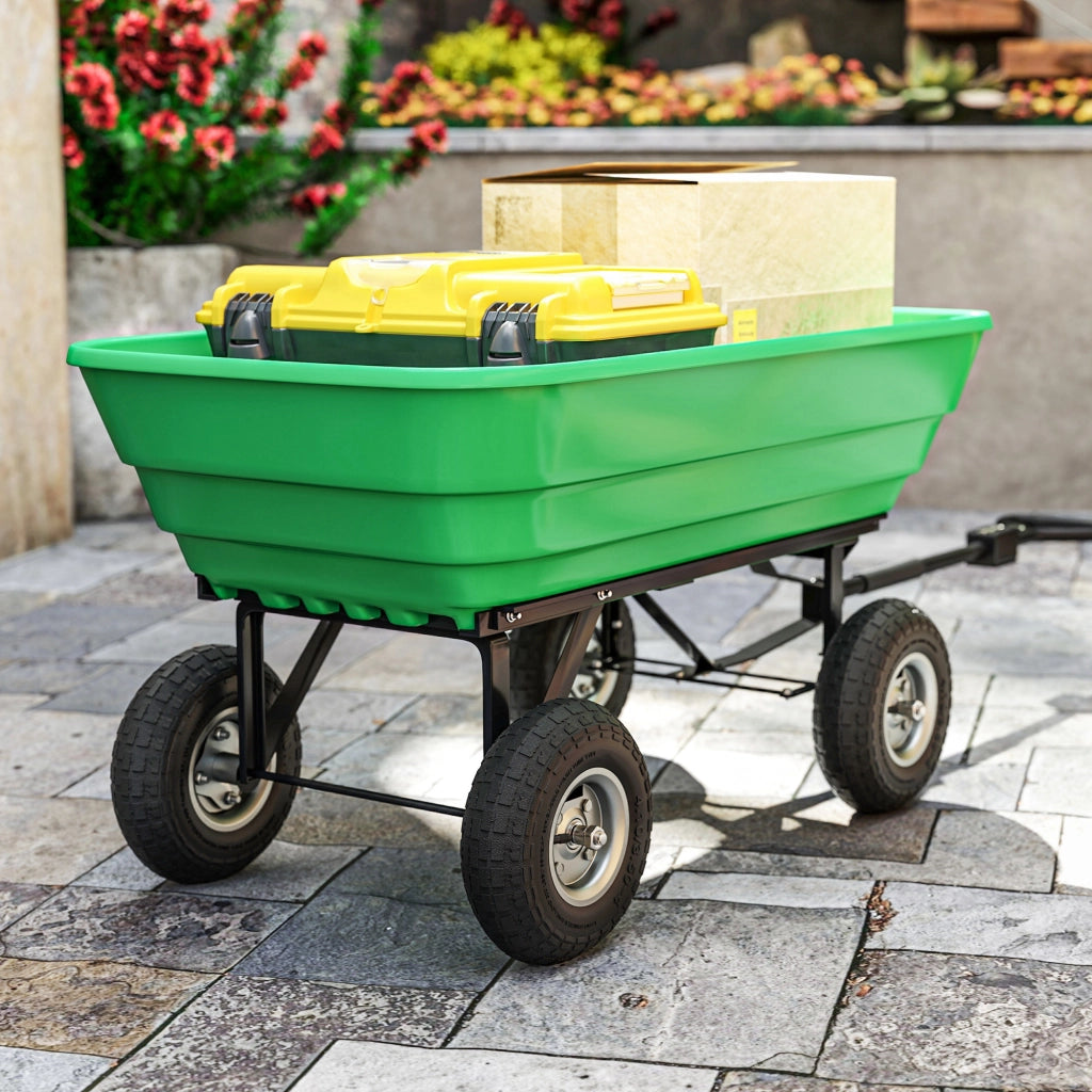 Set di 4 Ruote per Carrello Giardino ¨C zephmum ¨C 16 mm foro