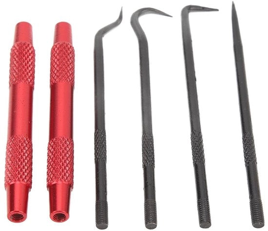 Kit di attrezzi per gomme a secco - Raccoglitore di gomme a secco - Acciaio carbonio - 6 pezzi - Kit di manutenzione - Afdichtingen rimovibili con facilità - Strumenti per gomme a secco