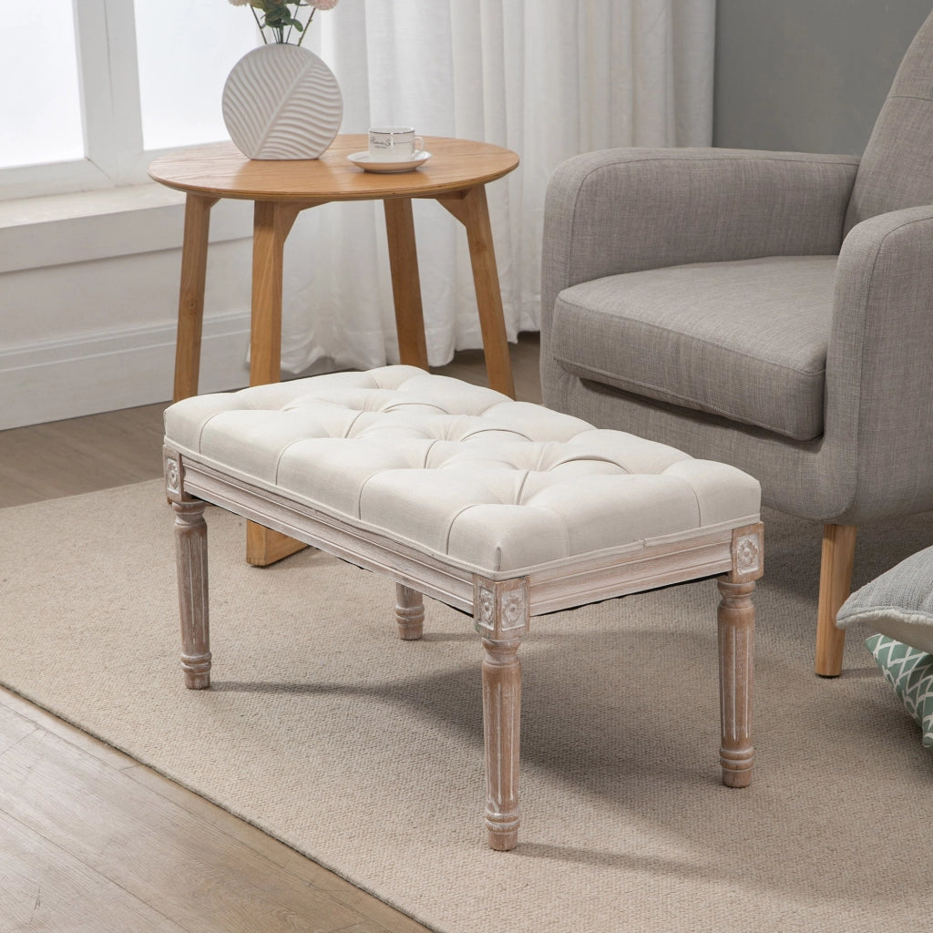 Letto imbottito con testiera ¨C zephmum ¨C beige 80 cm