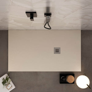 Piatto Doccia in Pietra 75x75 cm Bonussi Ardesia Everest Crema