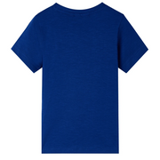 Maglietta da Bambino a Maniche Corte Blu Scuro 116 12216