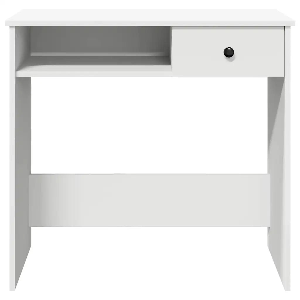 Scrivania Bianca 80x40x75 cm in Legno Multistrato 860472