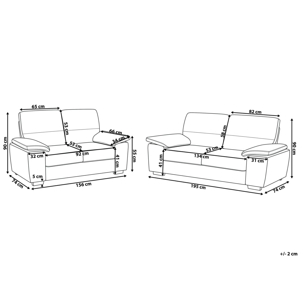 Set divano Nero 3 + 2 posti in ecopelle soggiorno stile moderno