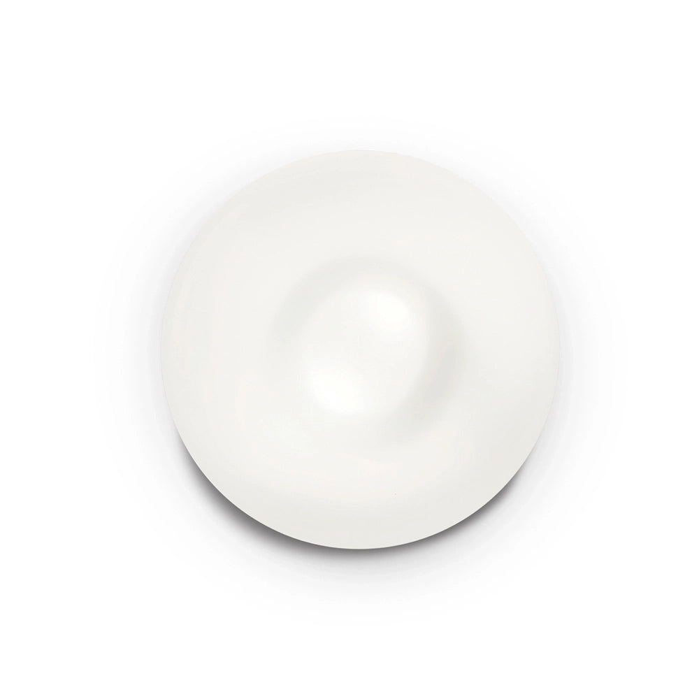 Plafoniera Moderna Glory Vetro Bianco 2 Luci E27 D40Cm