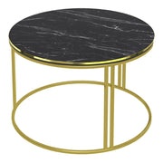 Tavolino rotondo 50 x 80 cm marmo nero oro 03_0008426