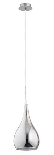 Lampada a sospensione Alfa Sonia cromo vetro E27 60W