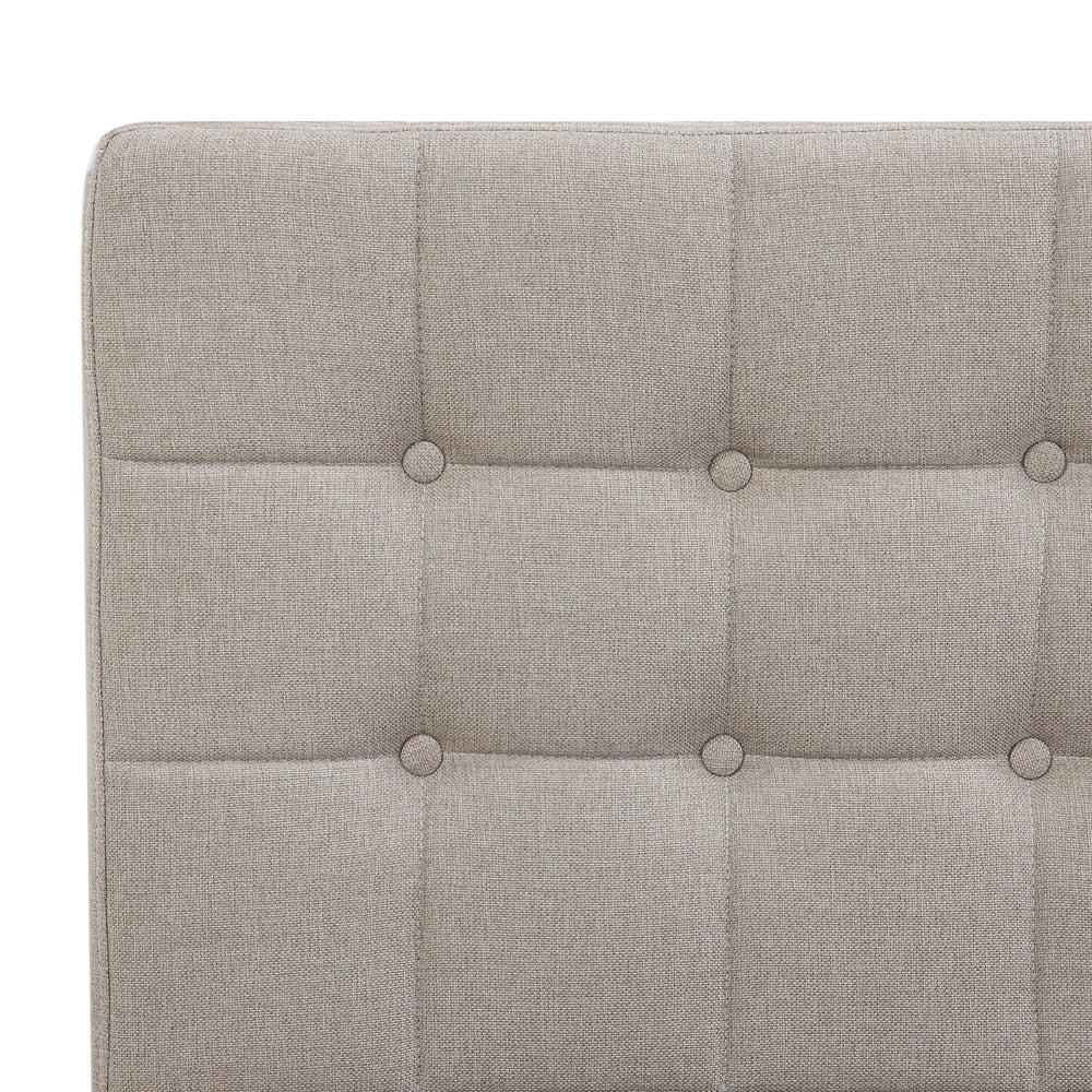 Letto Tessuto Beige chiaro Elettrico Regolabile con Telecomando 160 x 200 cm