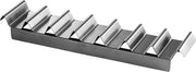 Supporto per panini, per 7 panini, supporto per tacos, 475 x 105 x (h) 60 mm, acciaio inossidabile