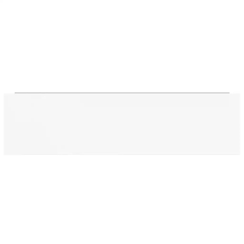 Scaffali a Parete 2 pz Bianco Lucido 90x23,5x3,8 cm in MDF 323755