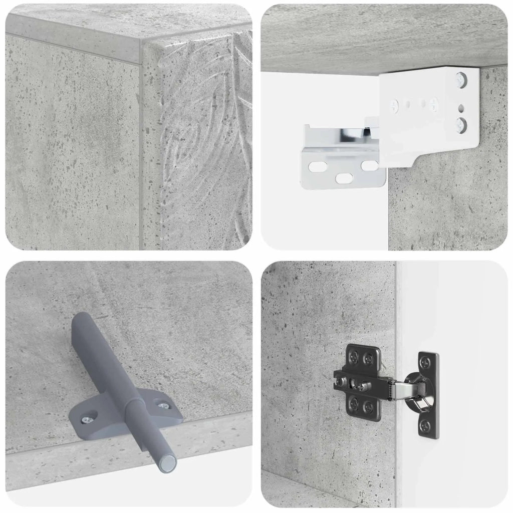 Armadio da bagno a muro DELFT Grigio Cemento 30 x 31 x 59 cm 897028
