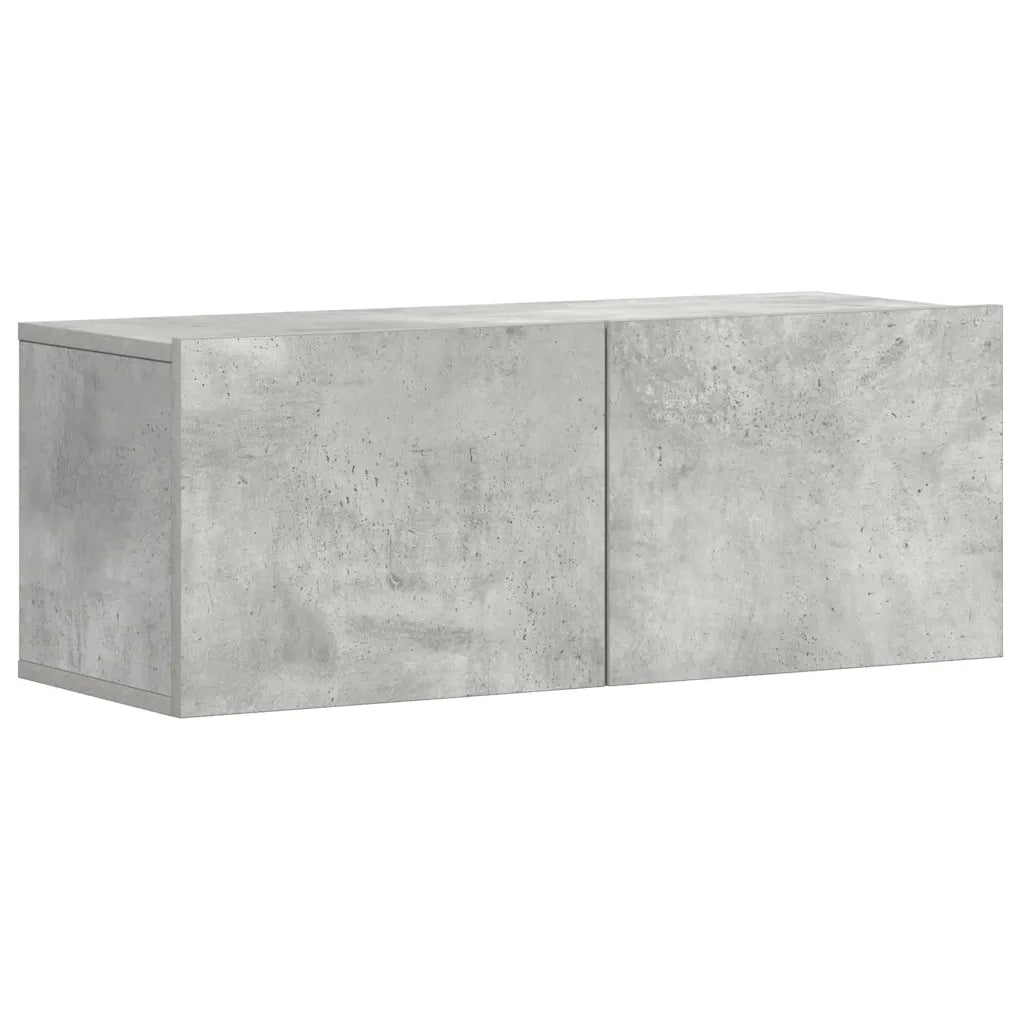 Set Porta TV 3 pz Grigio Cemento in Truciolato  cod mxl 20816
