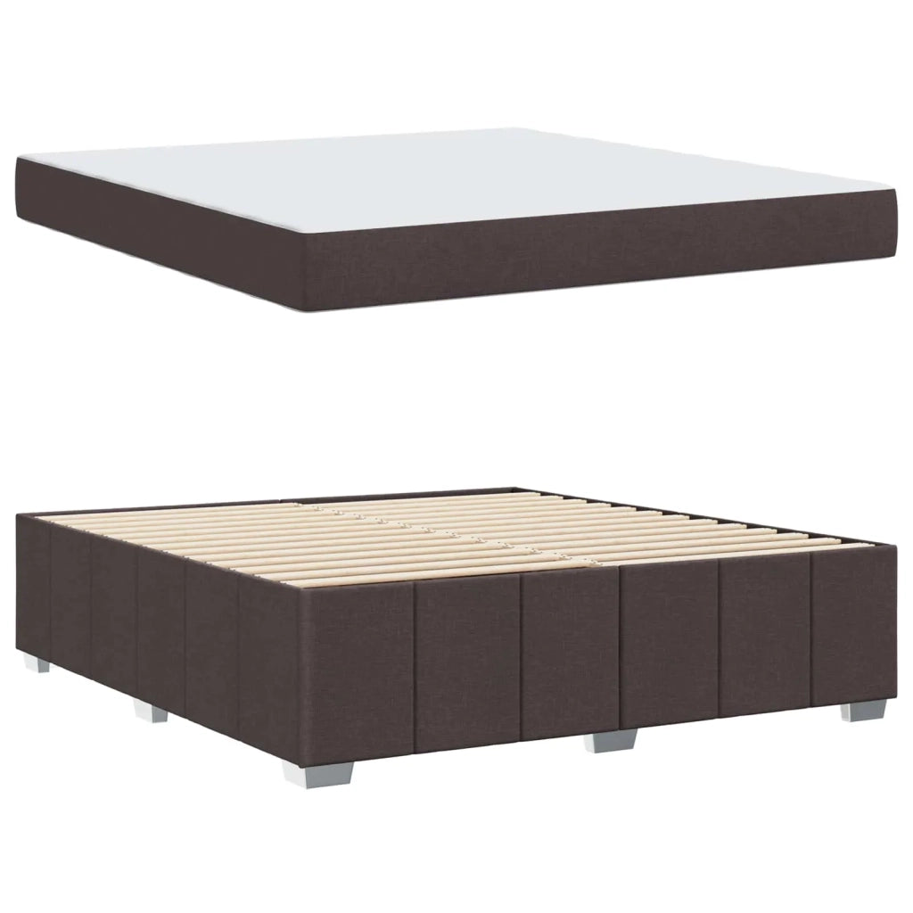 Struttura del letto Marrone Scuro 180 x 200 cm Tessuto 3398303