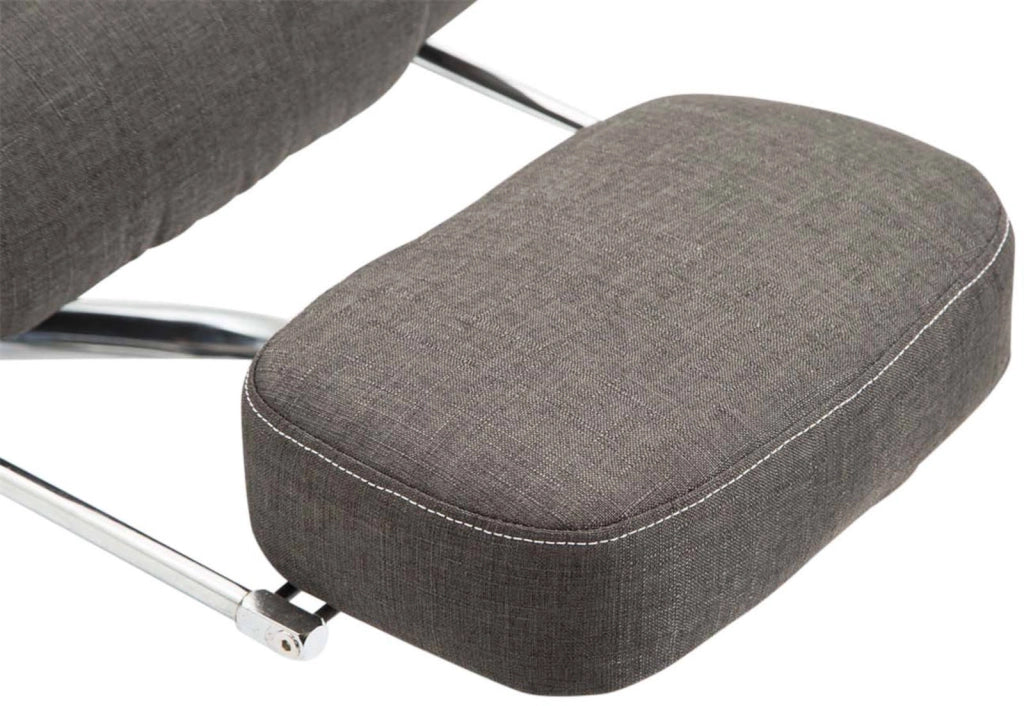 Sedia da ufficio Pacific in tessuto grigio scuro