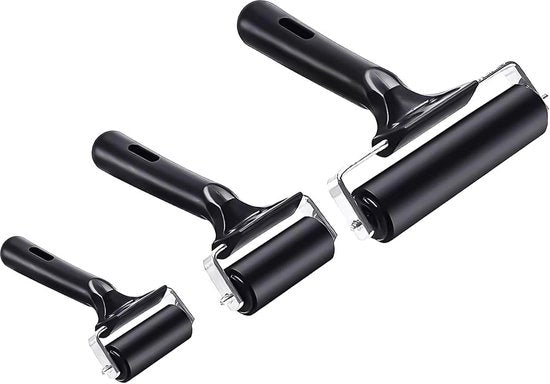 Set di rulli in gomma per Brayer - 6 cm 10 cm 15 cm - Rullo per stampa a inchiostro blocchi di colore, carta da parati, artigianato.