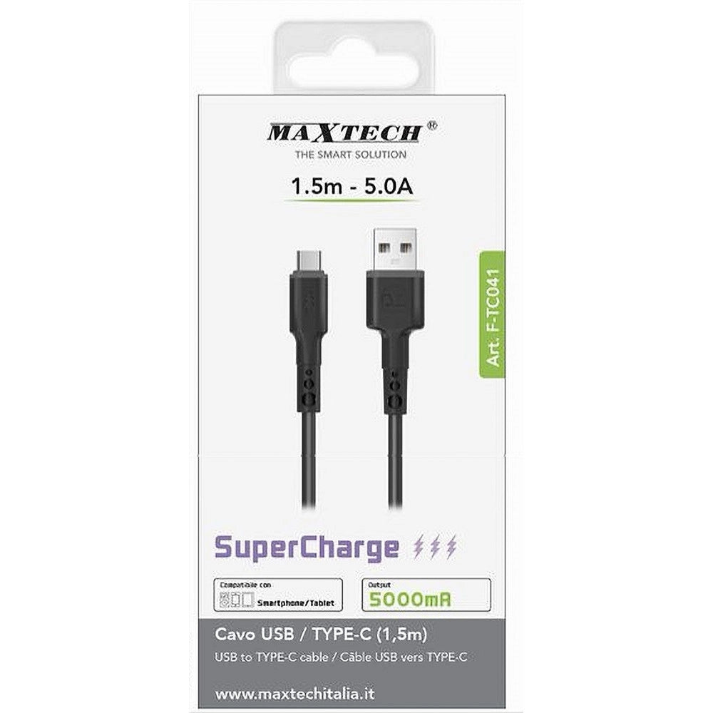 Trade Shop - Cavo Usb / Type-c Dati Supercharge Ricarica 1.5 Mt 5 A Smartphone Tablet F-tc041 -