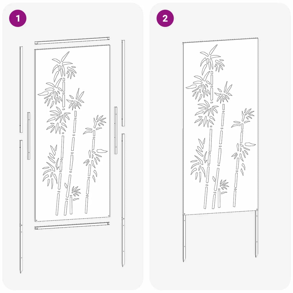 Schermo per privacy in giardino Floreale Bianco 50 x 140 cm CFW6145930