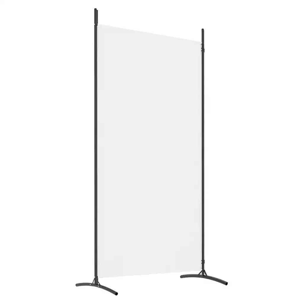 Divisorio a 2 Pannelli-Set di 2 pannelli Paravento Bianco 175x180 cm Tessuto