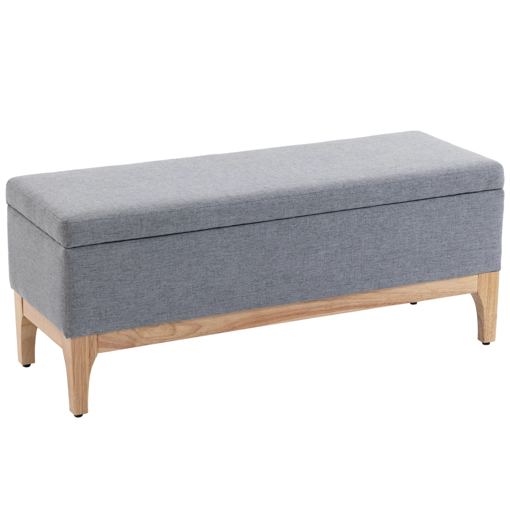 Baule contenitore in tessuto ¨C zephmum ¨C grigio 110x39x45