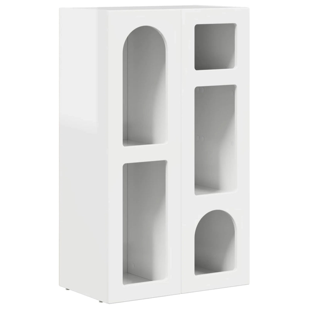 Credenza Bianco Lucido 59 x 35 x 100,5 cm Legno multistrato 891338