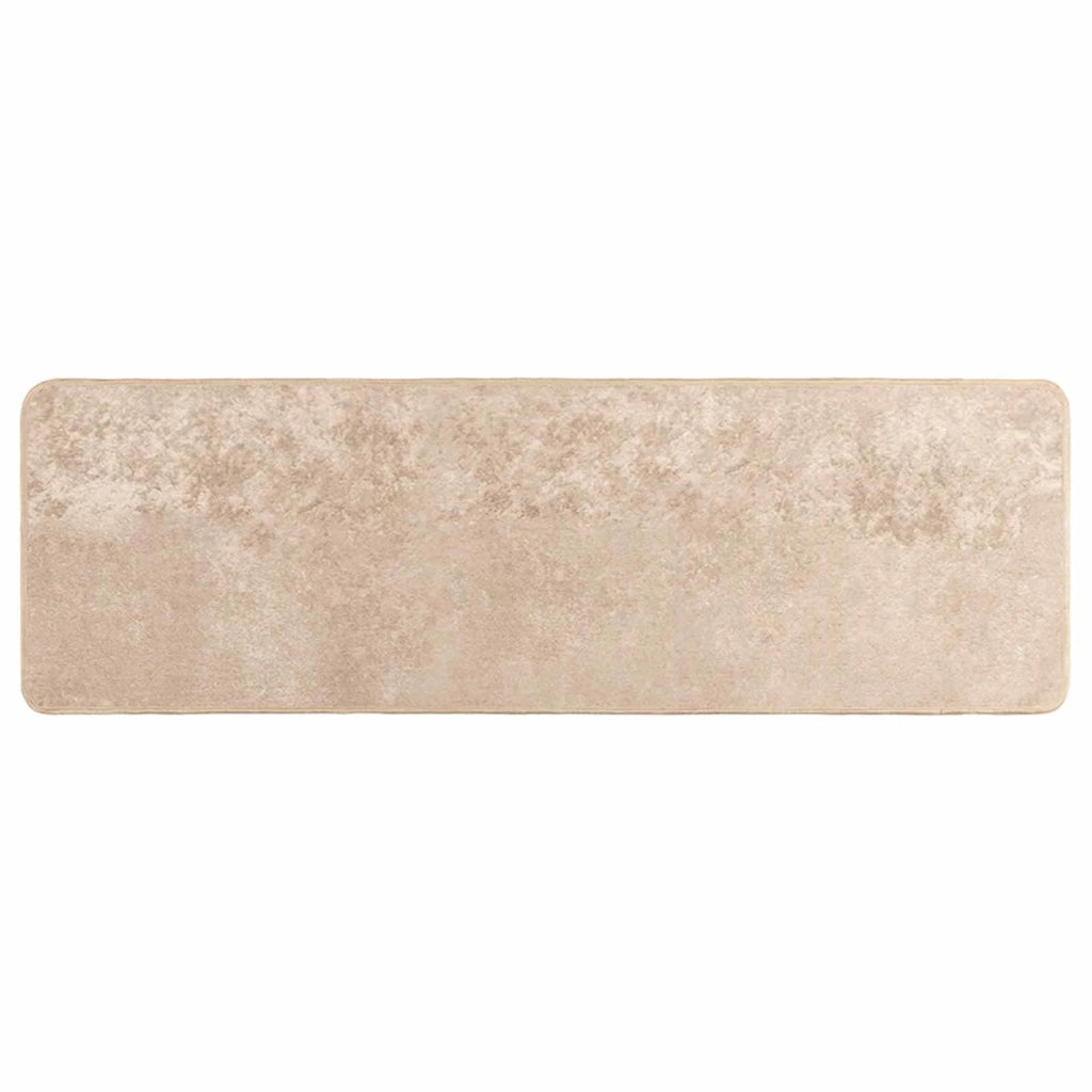 Runner Tappeto MARSA Beige 100 x 300 cm Poliestere e PVC 42023093