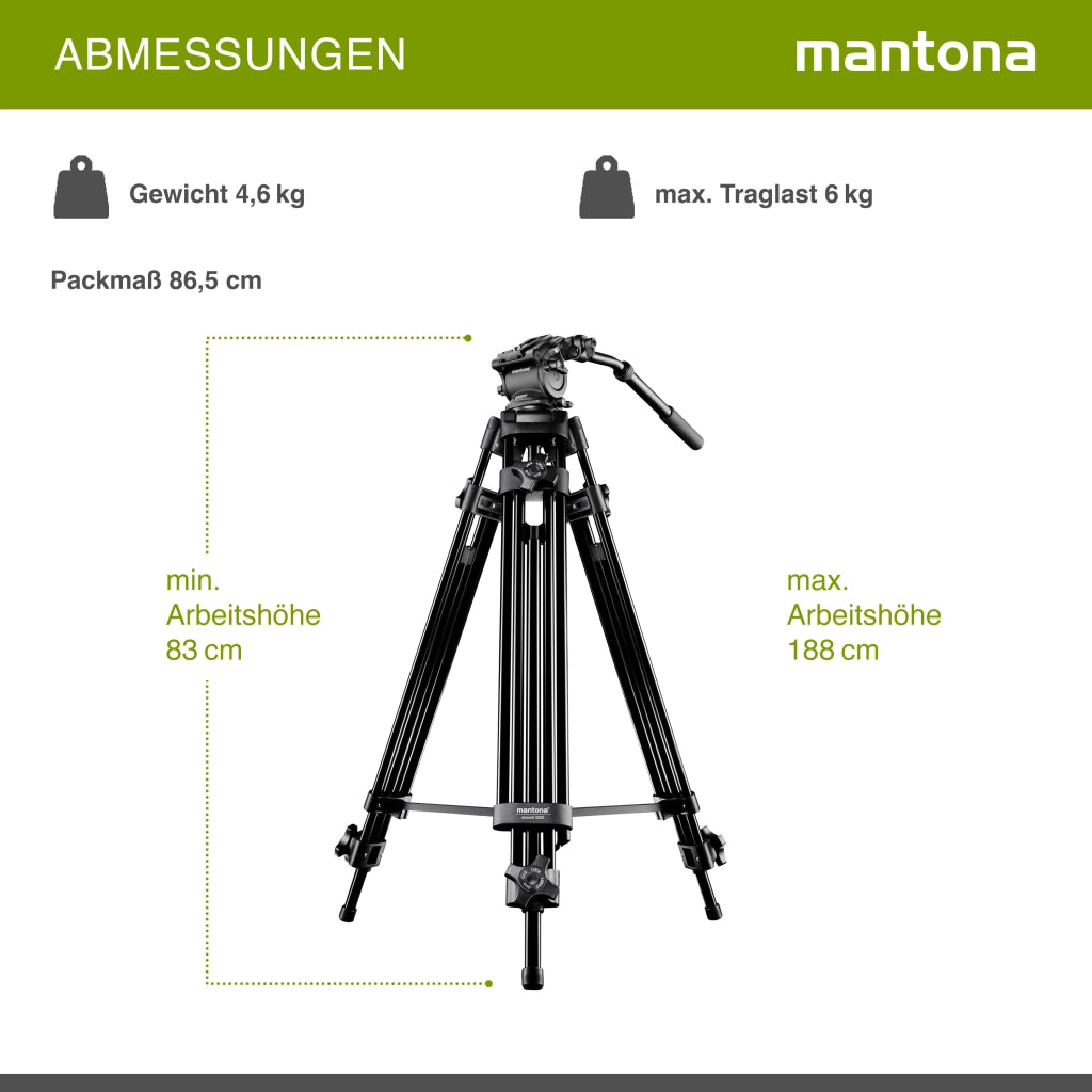Mantona Treppiede video Dolomit 1300 188cm