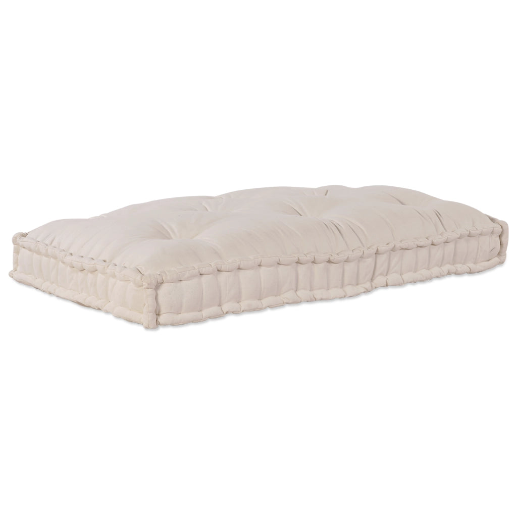 Cuscino per divano a pallet in tessuto crema